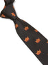 navy blue tie with crown design